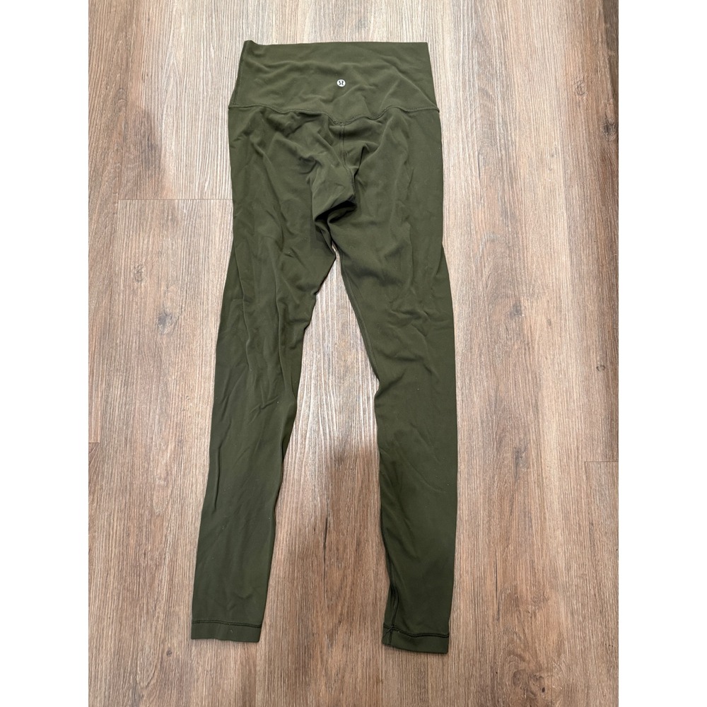Lululemon Align High-Rise Leggings Dark Olive Green Nulu Yoga‎ Pants Size 6 28"